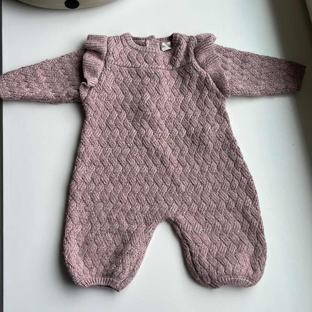 NWOT Quincy Mae Mauve Sweater Onesie